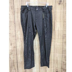 J. HILBURN Dark Grey Cotton Pique 5-Pocket Pants NWT 38x29.5